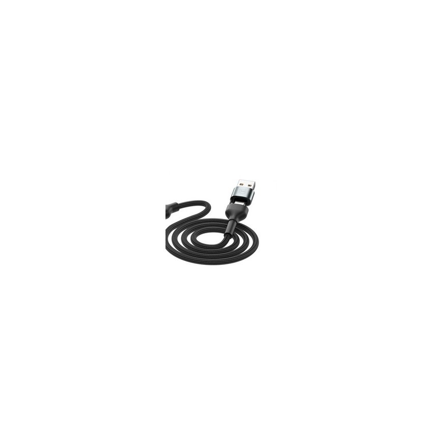 3MK Hyper Cable N-SERIES USB-C į USB-C 3m PD 3.0 QC 3.0 20V/3A 60W juodas