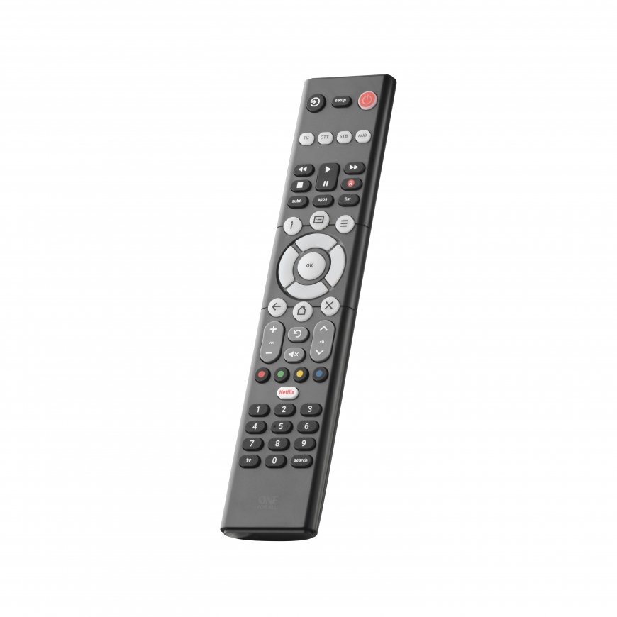 One For All Essence Basic 4 remote control IR Wireless Audio, Game console, TV Press buttons