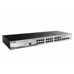 D-Link DGS-1210-28/ME/E сетевой коммутатор Управляемый L2+ Gigabit Ethernet (10/100/1000) 1U Черный, Серый