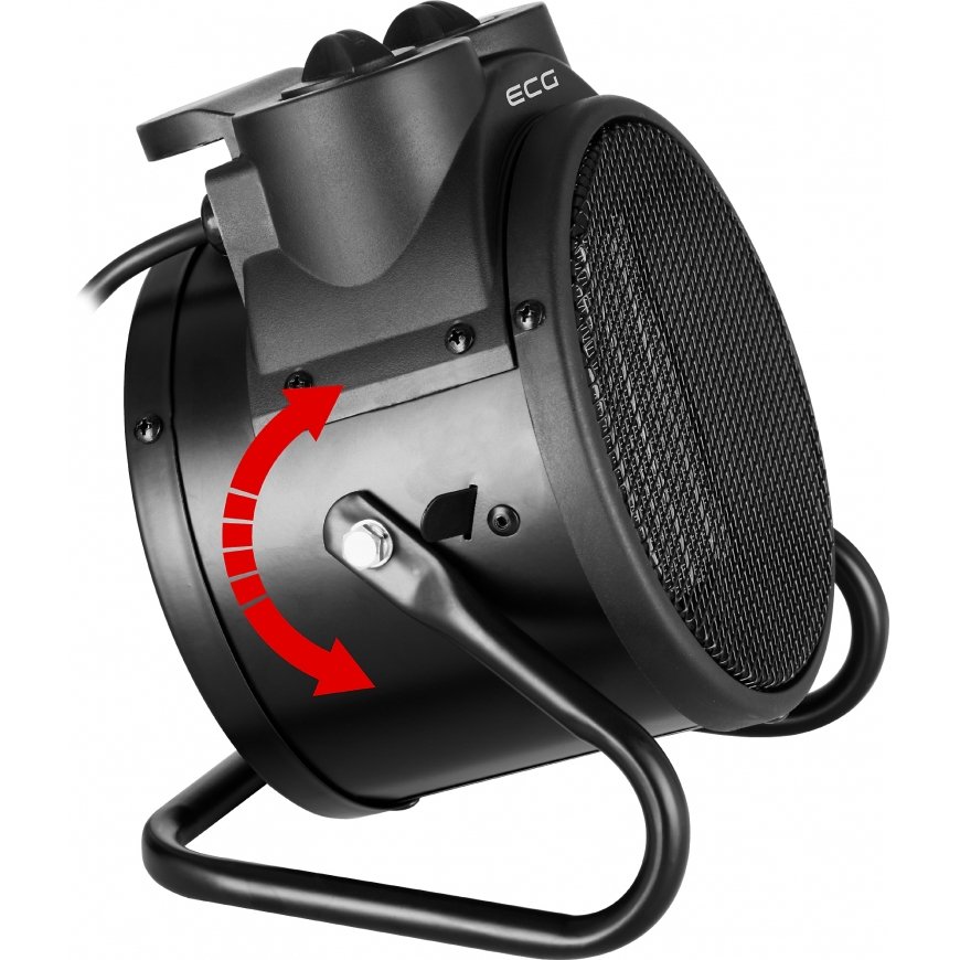 ECG HH 2010 Iekštelpas Melns 2000 W Elektriskais termoventilators – 4