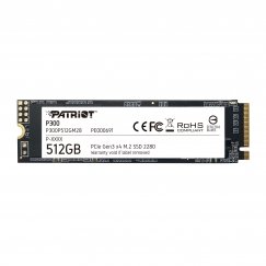 Patriot Memory P300P512GM28 pooljuhtketas 512 GB M.2 PCI Express NVMe