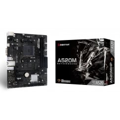 Biostar A520MHP emaplaat AMD A520 Pesa AM4 Mikro ATX