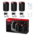 Cudy M3000 3-Pack Двухдиапазонный (2,4Ггц/5Ггц) Wi-Fi 6 (802.11ax) Черный, Красный 1 Внутренний Cudy M3000 3-Pack Двухдиапазонный (2,4Ггц/5Ггц) Wi-Fi 6 (802.11ax) Черный, Красный 1 Внутренний