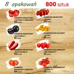 TORAF TOMATO SIEMENSETTI EDEN - 8 PAKETTIA