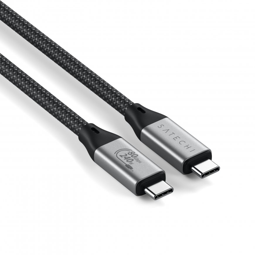 Satechi USB4 V2 Pro Cable USB кабель USB4 Gen 4x2 1,2 m USB C Серебристый, Черный – 4