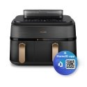 Philips 5000 series NA552/00 fryer Double 9 L Stand-alone 2750 W Hot air fryer Black, Gold Philips 5000 series NA552/00 fryer Double 9 L Stand-alone 2750 W Hot air fryer Black, Gold