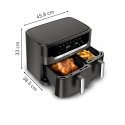 Tefal Easy Fry Dual XXL EY942HE0 rasvakeitin Kaksois 11 L Erillinen 2020 W Kuumakiertoilmakypsennin Tefal Easy Fry Dual XXL EY942HE0 rasvakeitin Kaksois 11 L Erillinen 2020 W Kuumakiertoilmakypsennin