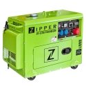 Zipper ZI-STE7500DSH Топливный генератор 5700 W 14,5 L Дизель Светло-зеленый Zipper ZI-STE7500DSH Топливный генератор 5700 W 14,5 L Дизель Светло-зеленый