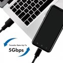 LogiLink CU0167 USB cable USB 3.2 Gen 1 (3.1 Gen 1) 0.5 m USB A USB C Black