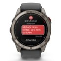 Garmin fēnix 8 Pro 3,56 cm (1.4") AMOLED 51 mm Digitāls 454 x 454 pikseļi Skārienjūtīgais ekrāns Gra Garmin fēnix 8 Pro 3,56 cm (1.4") AMOLED 51 mm Digitāls 454 x 454 pikseļi Skārienjūtīgais ekrāns Gra