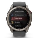 Garmin fēnix 8 Pro 3,56 cm (1.4") AMOLED 51 mm Digitāls 454 x 454 pikseļi Skārienjūtīgais ekrāns Gra Garmin fēnix 8 Pro 3,56 cm (1.4") AMOLED 51 mm Digitāls 454 x 454 pikseļi Skārienjūtīgais ekrāns Gra