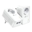 TP-Link TL-PA7027P KIT PowerLine-verkkosovitin 1000 Mbit/s Ethernet LAN Valkoinen 2 kpl TP-Link TL-PA7027P KIT PowerLine-verkkosovitin 1000 Mbit/s Ethernet LAN Valkoinen 2 kpl