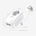 TP-Link TL-PA7027P KIT PowerLine-verkkosovitin 1000 Mbit/s Ethernet LAN Valkoinen 2 kpl TP-Link TL-PA7027P KIT PowerLine-verkkosovitin 1000 Mbit/s Ethernet LAN Valkoinen 2 kpl
