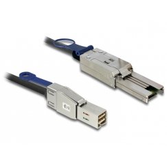 DeLOCK 83734 Serial Attached SCSI (SAS) kabelis 1 m Melns