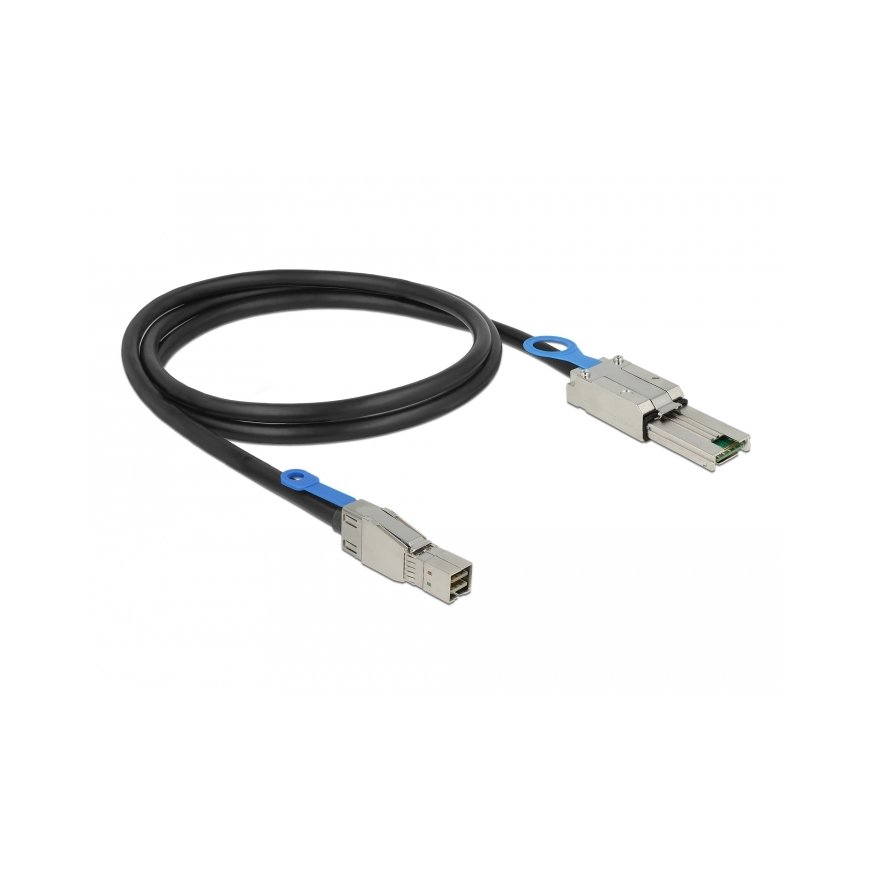 DeLOCK 83734 Serial Attached SCSI (SAS) kabelis 1 m Melns – 2