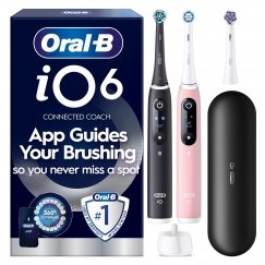 Electric toothbrush Oral-B iO6, черный и розовый + дорожный чехол