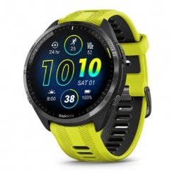 Garmin Forerunner 965 3,56 cm (1.4") AMOLED 47 mm Цифровой 454 x 454 пикселей Сенсорный экран Желтый Wi-Fi GPS (спутниковый)