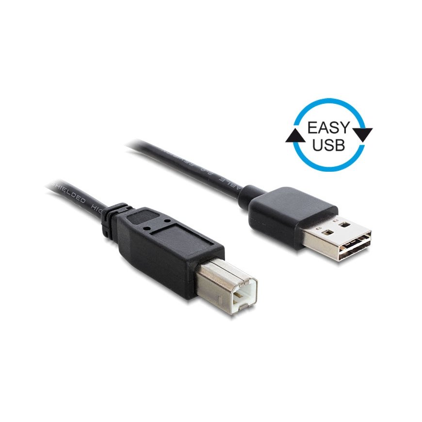 DeLOCK 2m USB 2.0 A - B m/m USB кабель USB A USB B Черный