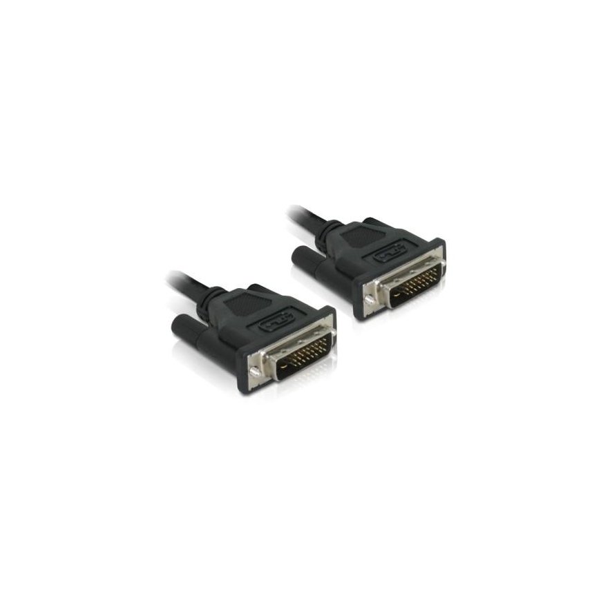 DeLOCK DVI 24+1 Cable 0.5m male/male DVI-kaapeli 0,5 m DVI-D musta