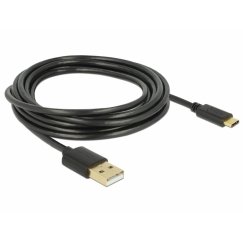 DeLOCK 85209 USB cable USB 2.0 3 m USB A USB C Black