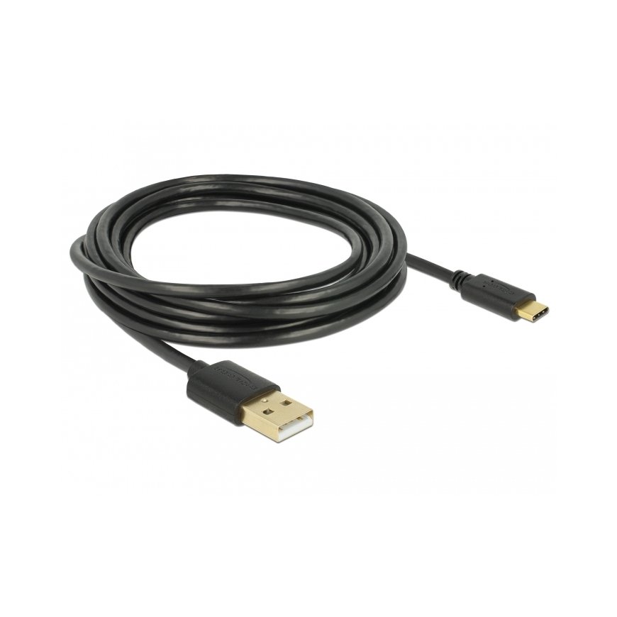 DeLOCK 85209 USB кабель USB 2.0 3 m USB A USB C Черный