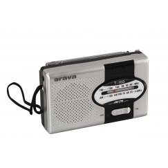 Orava T-103 radio Kannettava Analoginen musta, Hopea