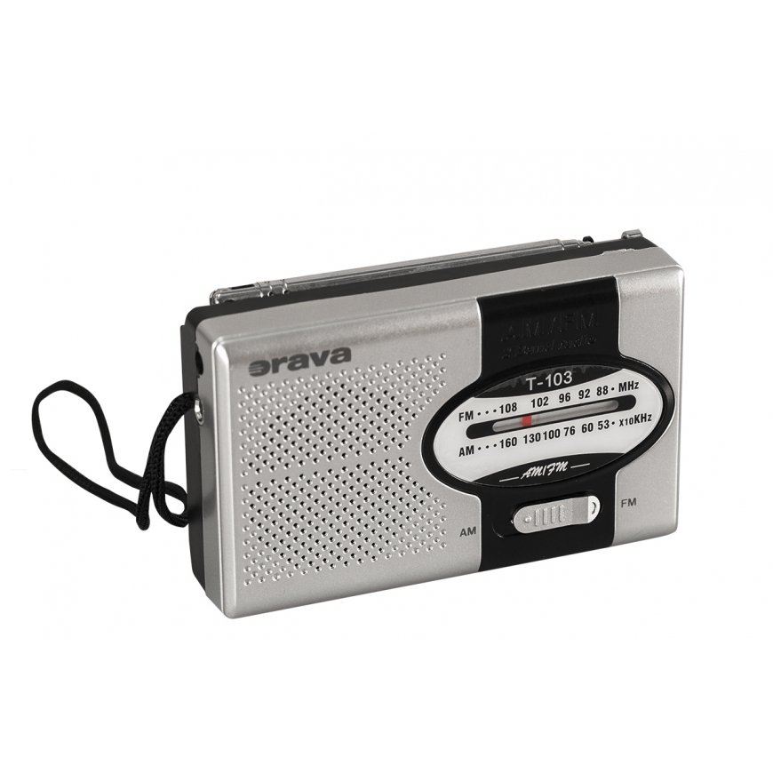 Orava T-103 radio Pārnesams Analogais Melns, Sudrabs