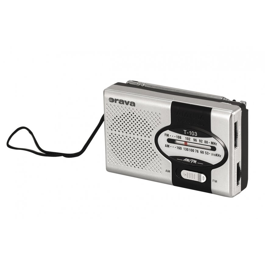 Orava T-103 radio Portable Analog Black, Silver – 5