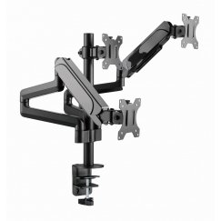Gembird MA-DA3-01 monitora stiprinājums un statīvs 68,6 cm (27") Galds Melns