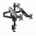 Gembird MA-DA3-01 monitora stiprinājums un statīvs 68,6 cm (27") Galds Melns