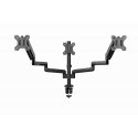 Gembird MA-DA3-01 monitori kinnitus ja alus 68,6 cm (27") Laud Must