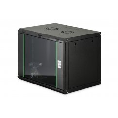 Digitus DN-19 09-U-EC-SW püstik 9U Seinale monteeritav riiul Must