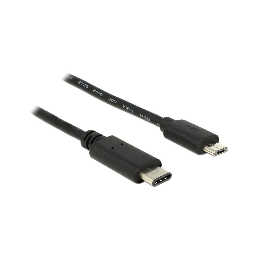 DeLOCK 0.5m, USB2.0-C/USB2.0