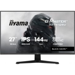 iiyama G-MASTER G2741QSU-B1 tietokoneen litteä näyttö 68,6 cm (27") 2560 x 1440 pikseliä 4K Ultra HD