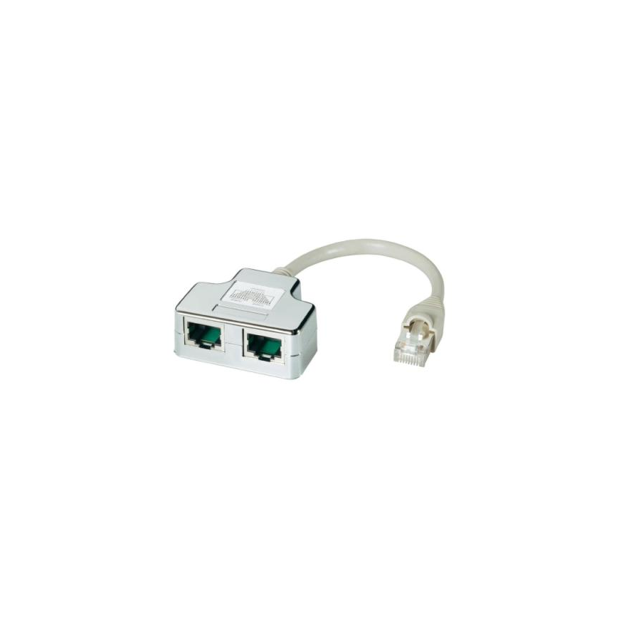 DATACOM "Y" -adapteri STP CAT5E PC / PC+PC – 2