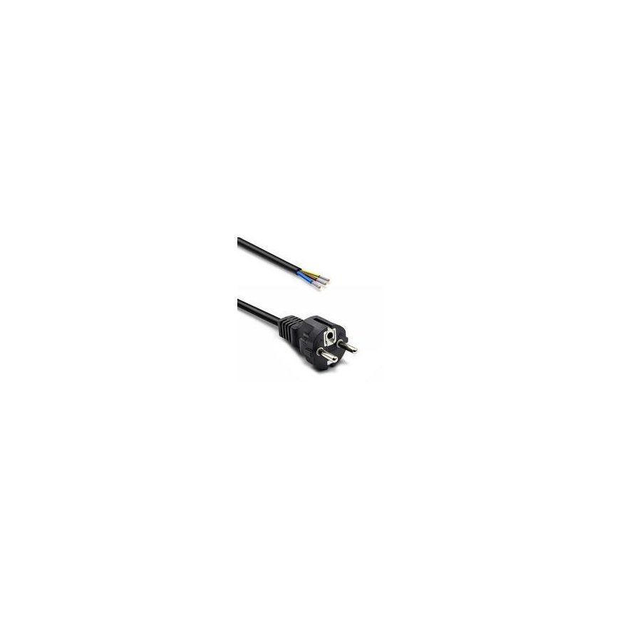 Qoltec Strāvas kabelis SCHUKO CEE 7/7 (E/F) | vara Cu | izolēts, lodēts | 3x0,75 mm² | 3m – 2