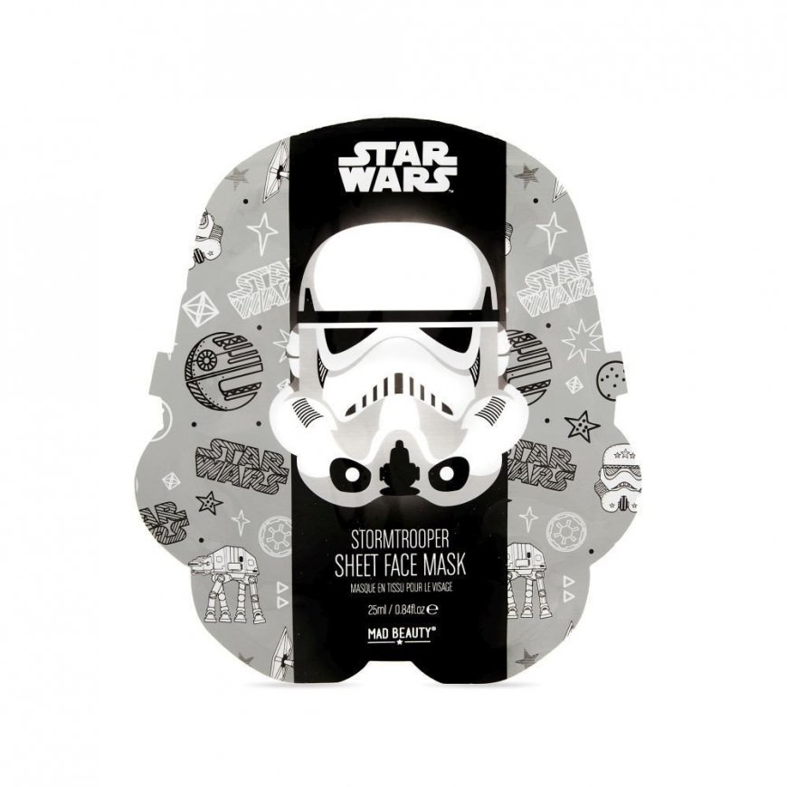 Mad Beauty Star Wars drėkinanti ir smagi veido kaukė vaikams po vasaros saulės ir baseino (1 vnt. Stormtrooper x 25 ml) – 2