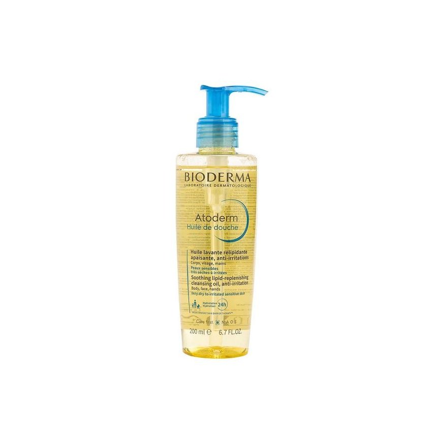 Bioderma Atoderm dušo aliejus, 200 ml