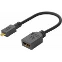 PremiumCord Flexi-adapteri HDMI A tyyppinen liitin - mikro HDMI D tyyppinen pistoke joustavaa liittämistä varten PremiumCord Flexi-adapteri HDMI A tyyppinen liitin - mikro HDMI D tyyppinen pistoke joustavaa liittämistä varten