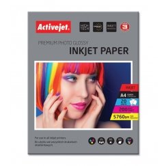 Activejet AP4-200G20 fotopaber A4 Valge Läige