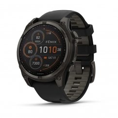 Garmin fenix 8 3,3 cm (1.3") 47 mm Digitāls 260 x 260 pikseļi Skārienjūtīgais ekrāns Titāns Wi-Fi GPS