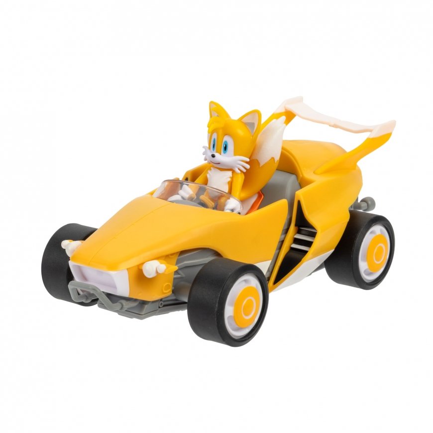 SONIC Figūra un automašīna, 6.5 cm – 5