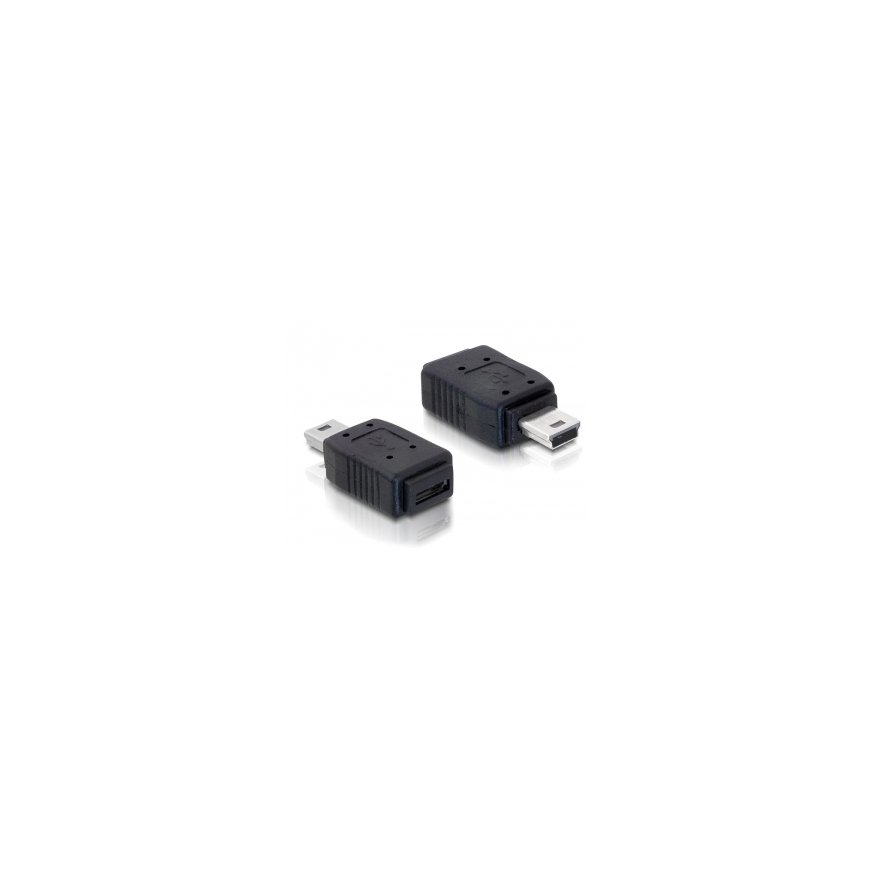 DeLOCK Adapter USB mini/USB micro-B USB mini M micro-B FM Черный
