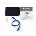 Gembird EE2-U3S-2-B storage drive enclosure HDD enclosure Blue 2.5" Gembird EE2-U3S-2-B storage drive enclosure HDD enclosure Blue 2.5"