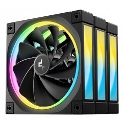 DeepCool FL12R-3 IN 1 Datora korpusam Ventilators 12 cm Melns 3 pcs