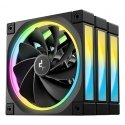 DeepCool FL12R-3 IN 1 Datora korpusam Ventilators 12 cm Melns 3 pcs DeepCool FL12R-3 IN 1 Datora korpusam Ventilators 12 cm Melns 3 pcs
