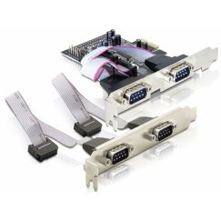 DeLOCK 4 x serial PCI Express card liidesekaart/adapter