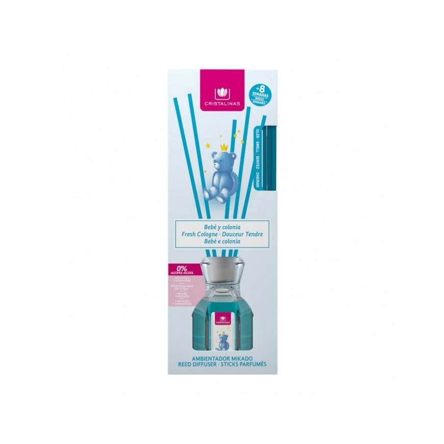 Cristalinas Reed Diffuser 40ml Fresh Cologne hajun hajoitin Tuoksupullo Läpinäkyvä – 3