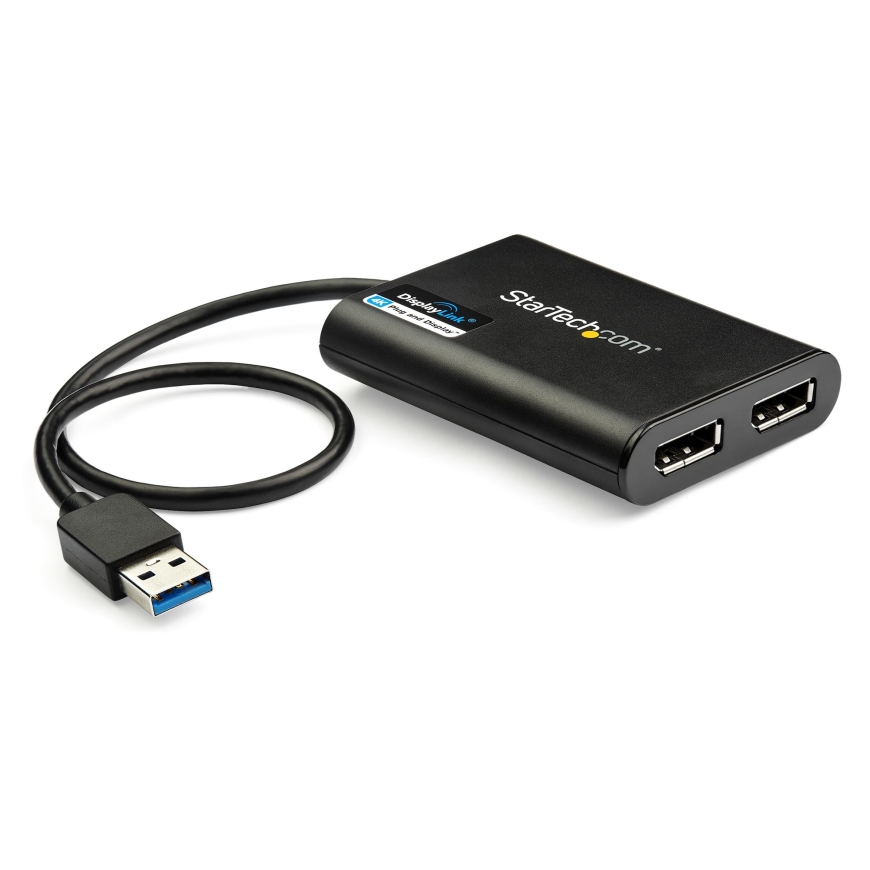 StarTech.com USB32DP24K60 USB ekrano adapteris 4096 x 2160 pikseliai Juoda