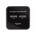 DeLOCK M.2 Docking Station for 2 x M.2 SATA SSD with Clone function DeLOCK M.2 Docking Station for 2 x M.2 SATA SSD with Clone function